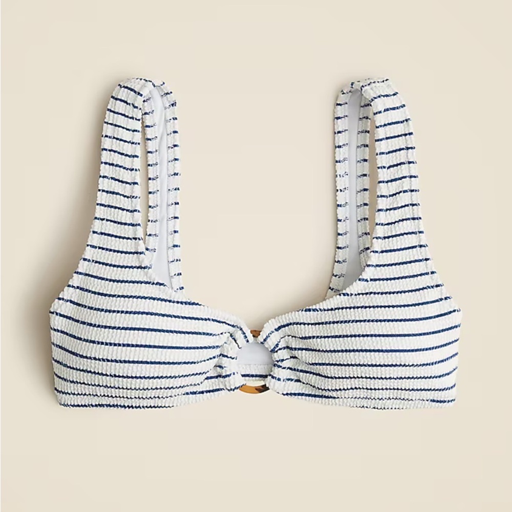 Jcrew Striped Bikini Top Claudia- O